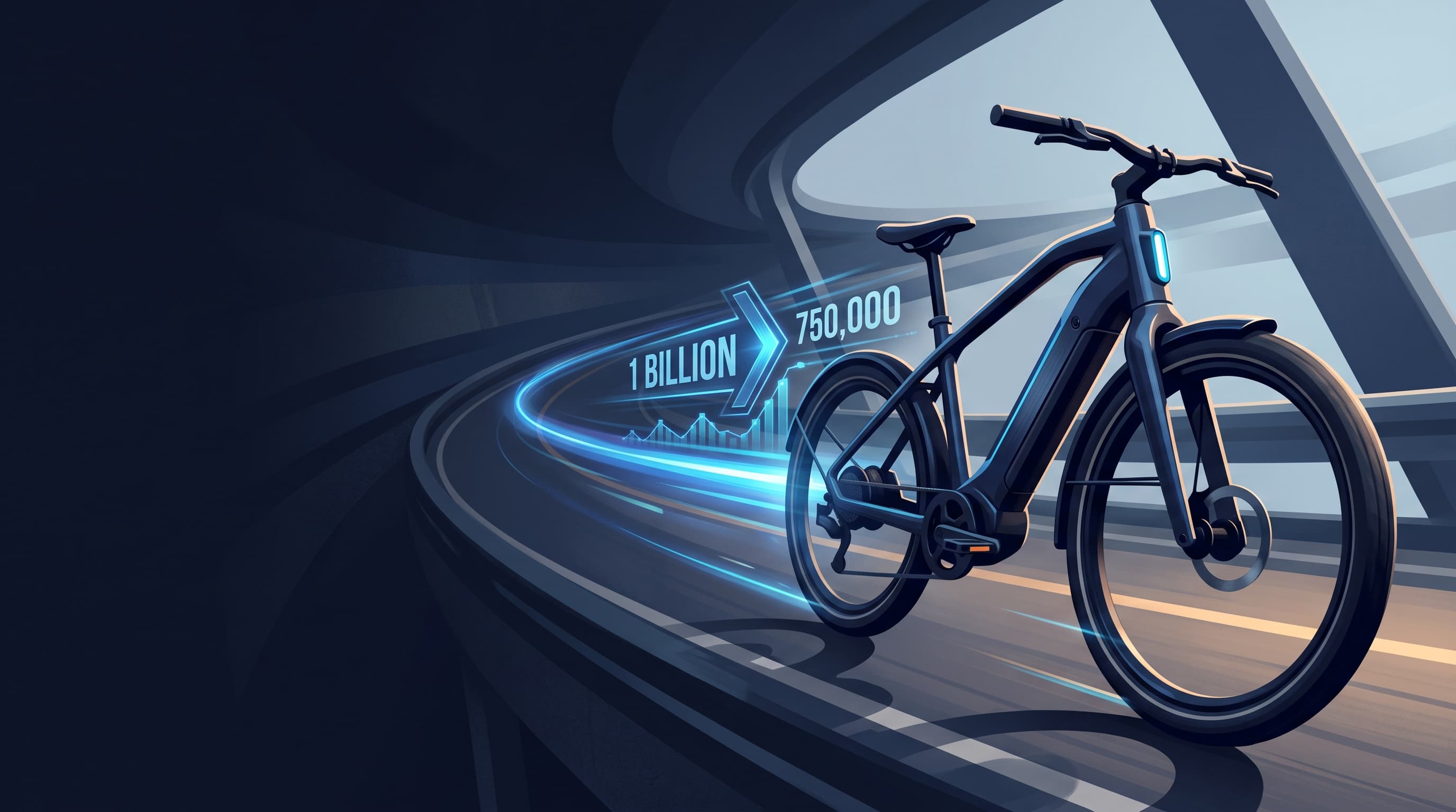 AI-generated editorial illustration for Lectric eBikes Reaches $1 Billion in Sales and 750,000 Bikes Sold