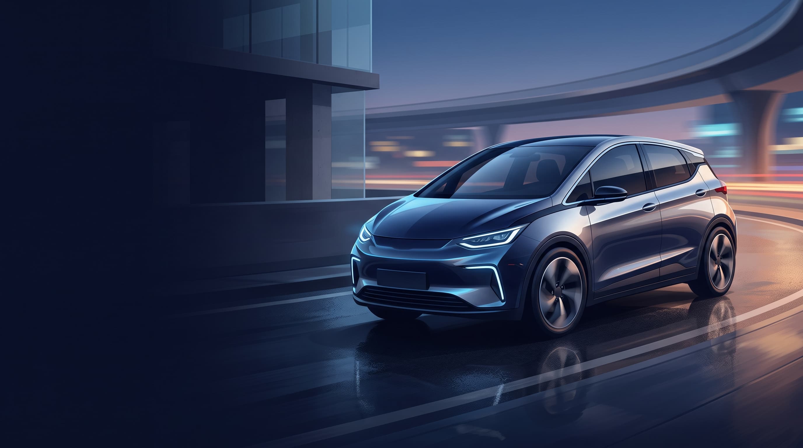 AI-generated editorial illustration of a Volkswagen-inspired vehicle for Audi Revives the A2 Nameplate for a Lightweight, Ultra-Efficient Entry-Level EV