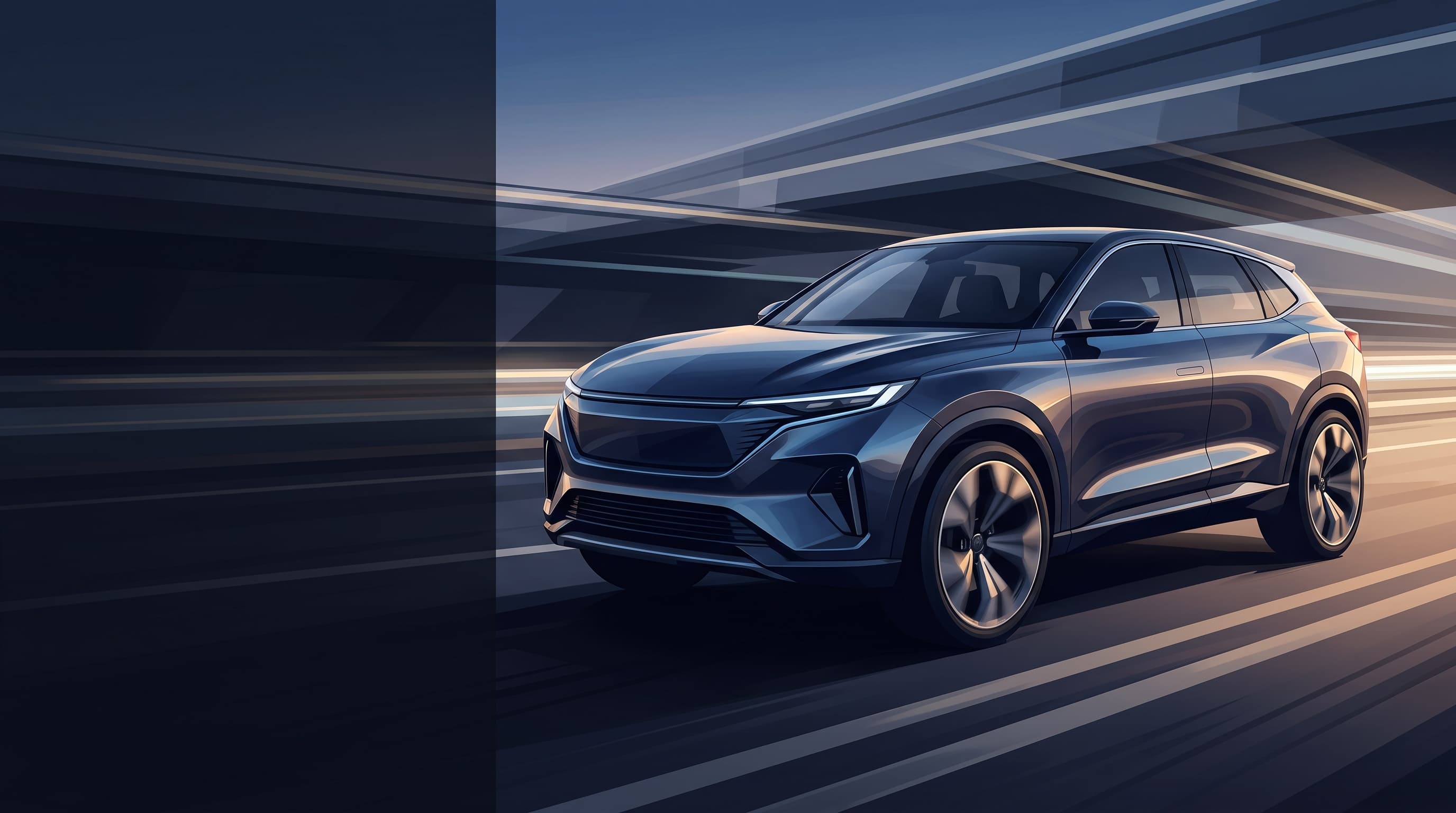 AI-generated editorial illustration for Xiaomi Unveils the Skynomad N70 and N90 Range-Extender SUVs