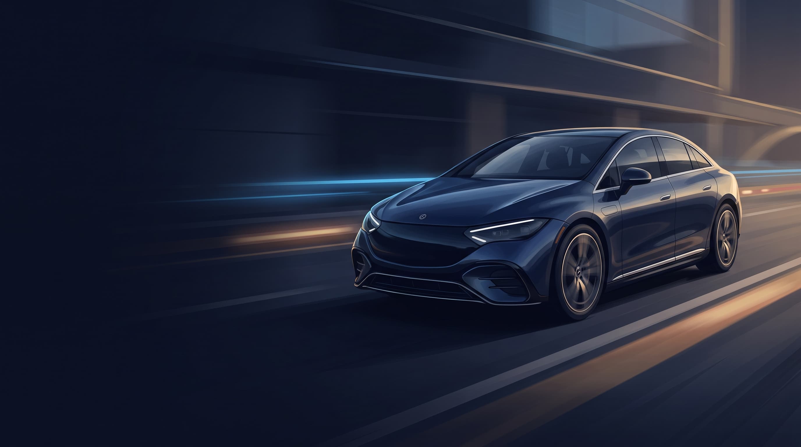 AI-generated editorial illustration of a ADVANCE-inspired vehicle for Schneider Electric Upgrades Charge Pro Commercial EV Charger with NACS Support