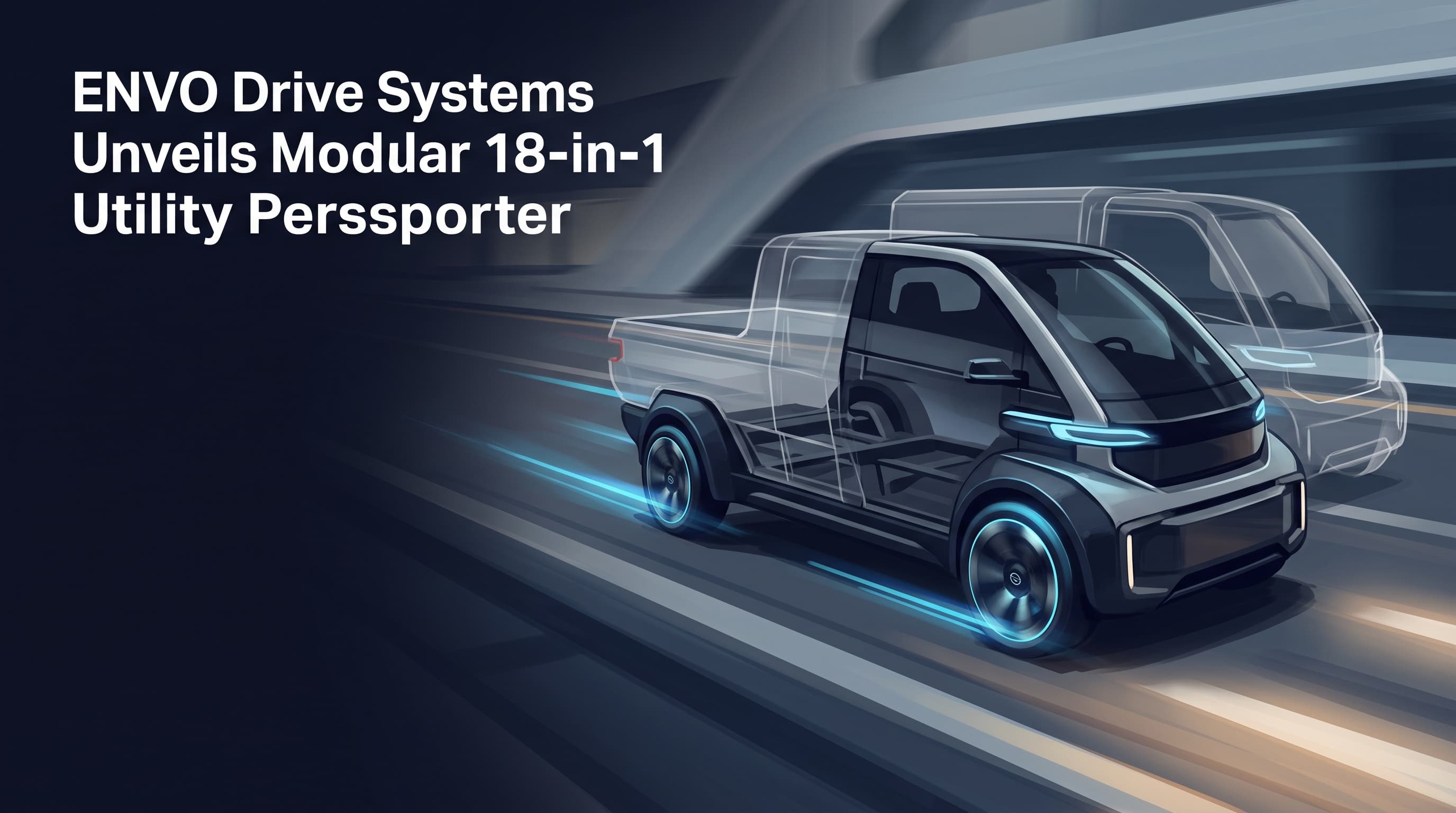 AI-generated editorial illustration for ENVO Drive Systems Unveils Modular 18-in-1 Utility Personal Transporter