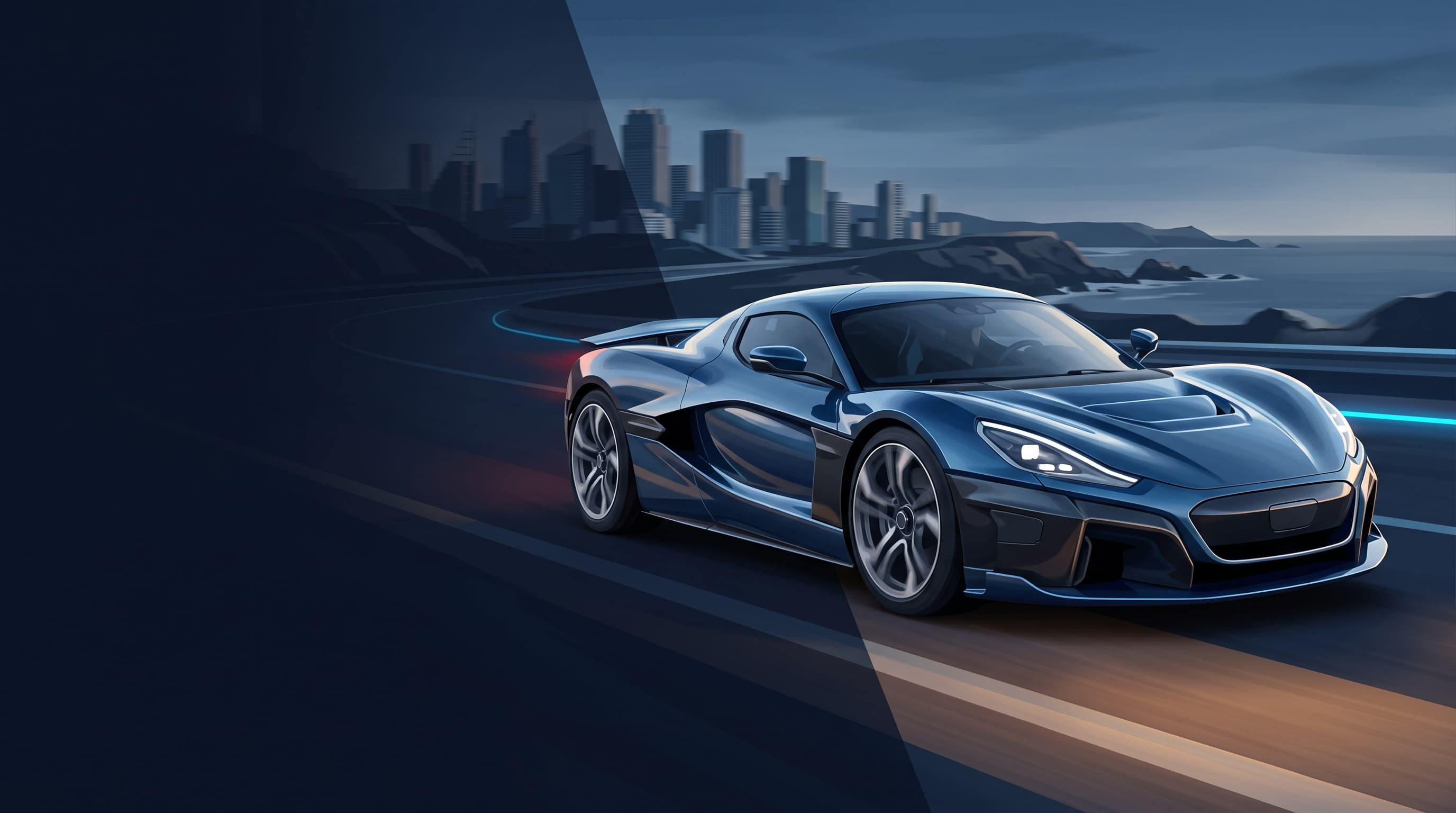 AI-generated editorial illustration of a Chevrolet-inspired vehicle for 2027 Chevrolet Corvette Lineup Expands with 535-HP LS6 V-8 and Hybrid Grand Sport X