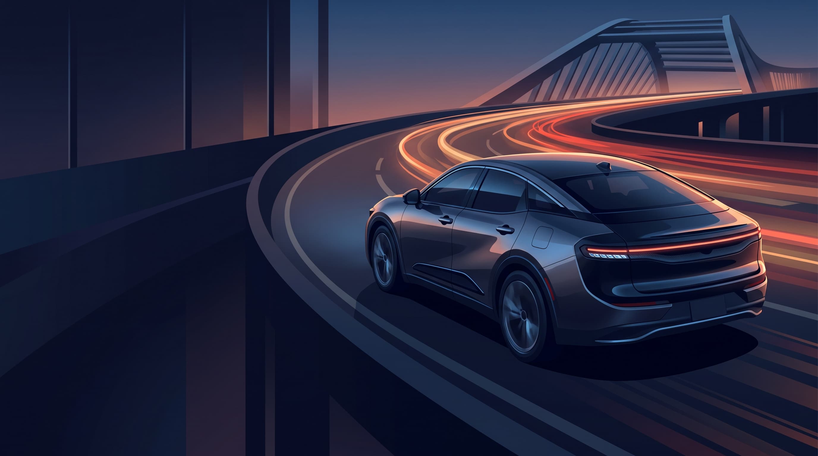 AI-generated editorial illustration of a Toyota-inspired vehicle for Toyota Updates the Crown for 2027 with New Tech, Mild Styling Tweaks, and Trim Price Changes
